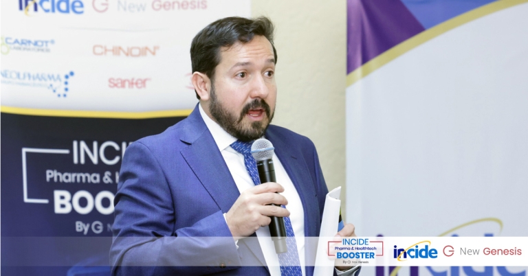 INCIDE Pharma & HealthTech Booster by New Genesis Guy Jean Savoir, Presidente del Consejo de Administración de Carnot Laboratorios y Presidente de Fundación INCIDE